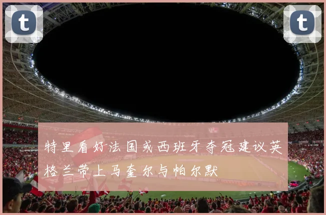 特里看好法国或西班牙夺冠建议英格兰带上马奎尔与帕尔默